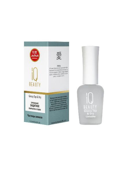 IQ BEAUTY Зеркальное защитное покрытие и сушка_ Glossy Top _ Dry