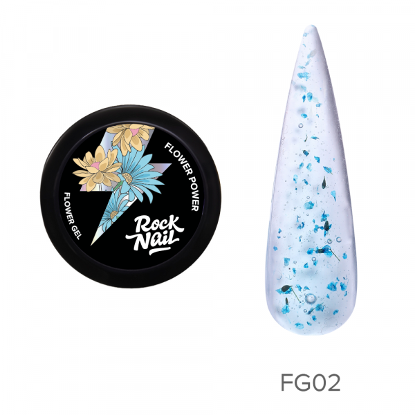 RockNail Гель для наращивания Flower Power FG02 Bouquets Are Cringe (10мл)